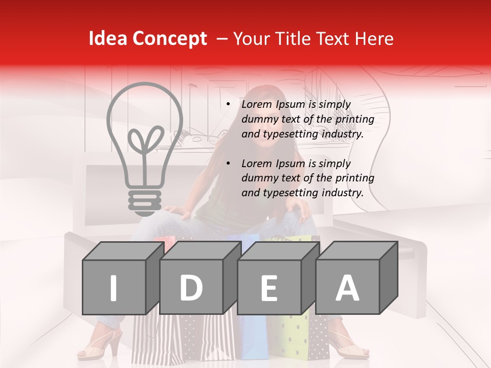 Drawing Center Mall PowerPoint Template