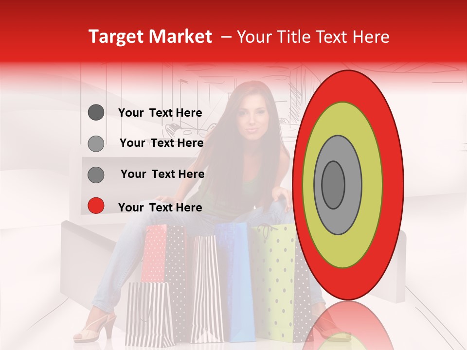 Drawing Center Mall PowerPoint Template