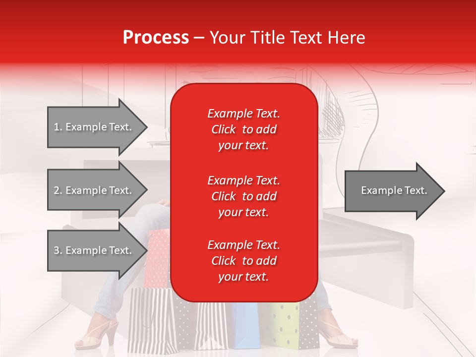 Drawing Center Mall PowerPoint Template