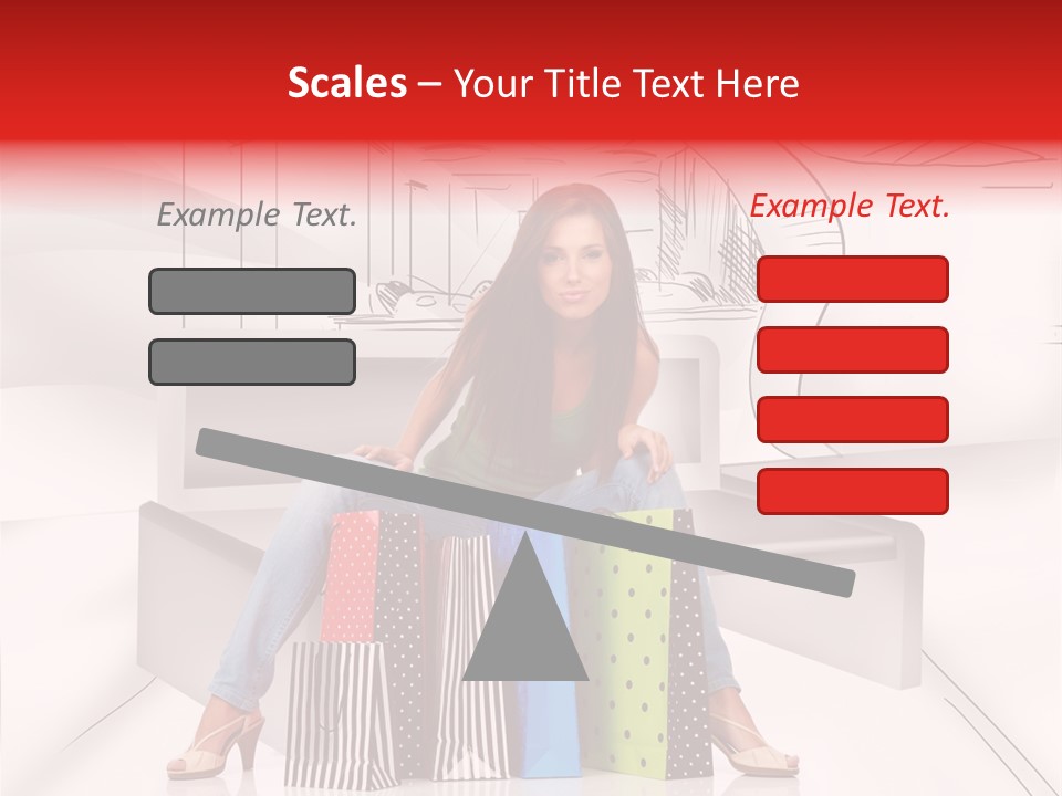 Drawing Center Mall PowerPoint Template