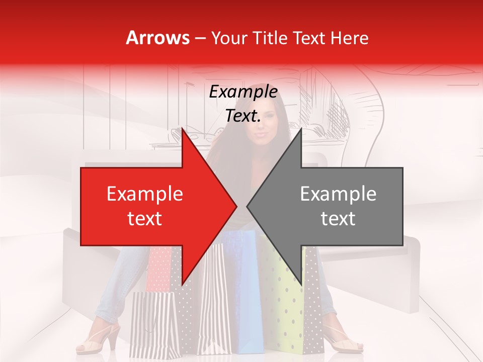 Drawing Center Mall PowerPoint Template