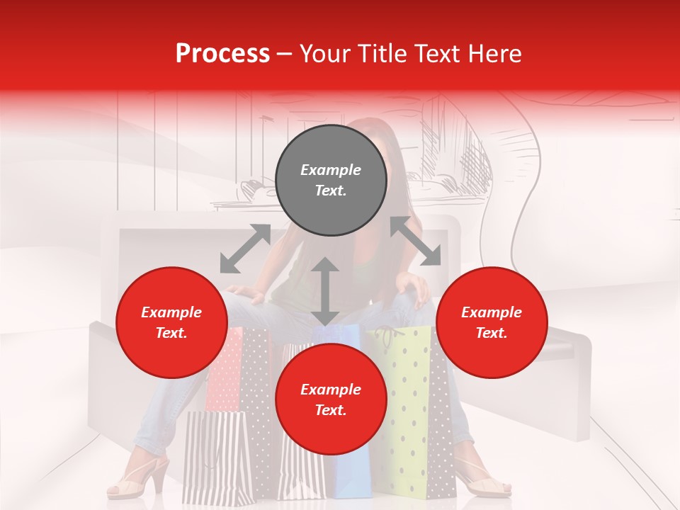 Drawing Center Mall PowerPoint Template
