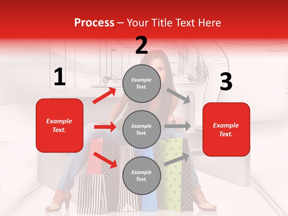 Drawing Center Mall PowerPoint Template