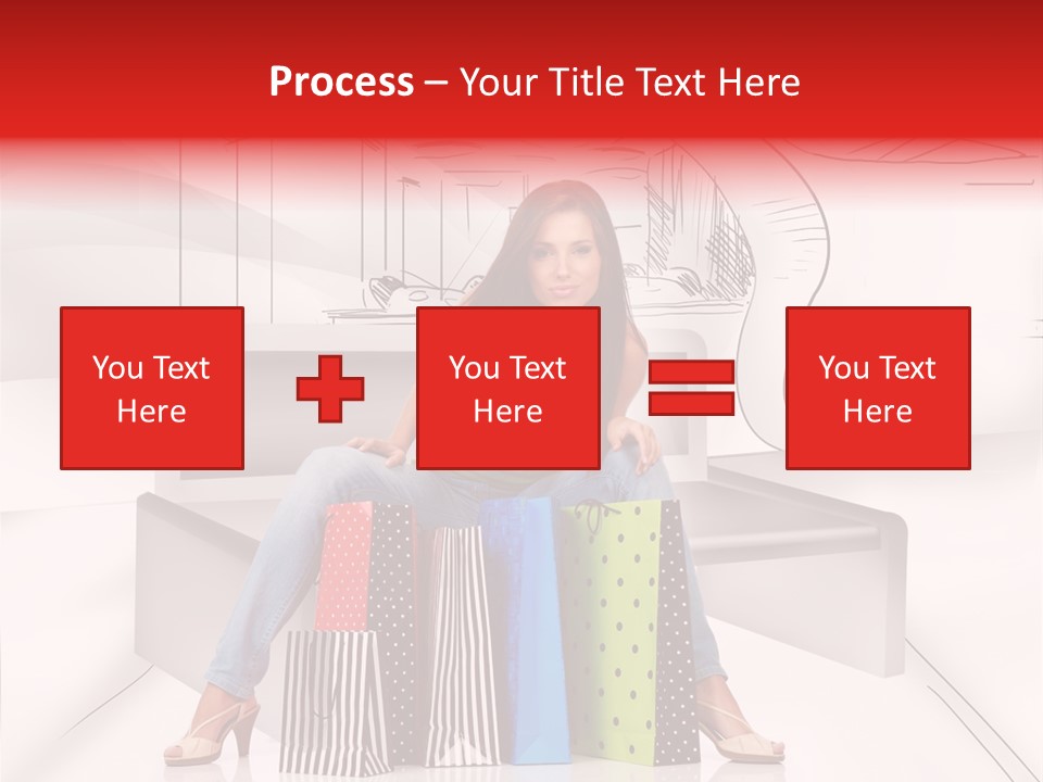 Drawing Center Mall PowerPoint Template