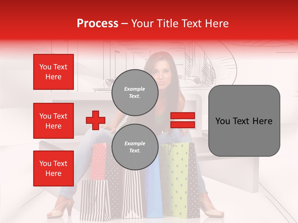 Drawing Center Mall PowerPoint Template