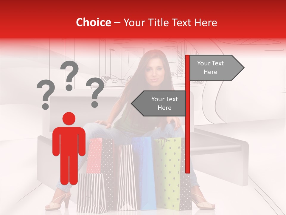 Drawing Center Mall PowerPoint Template