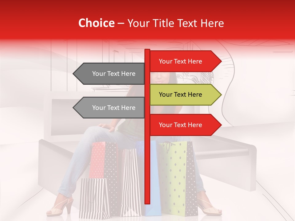 Drawing Center Mall PowerPoint Template