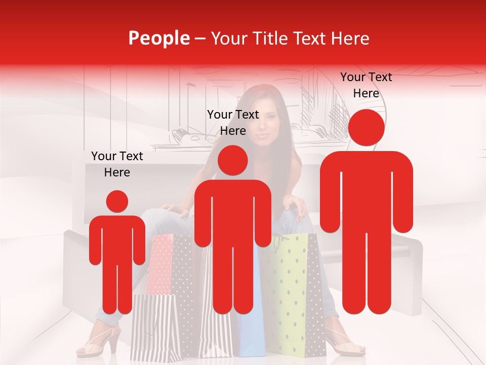 Drawing Center Mall PowerPoint Template