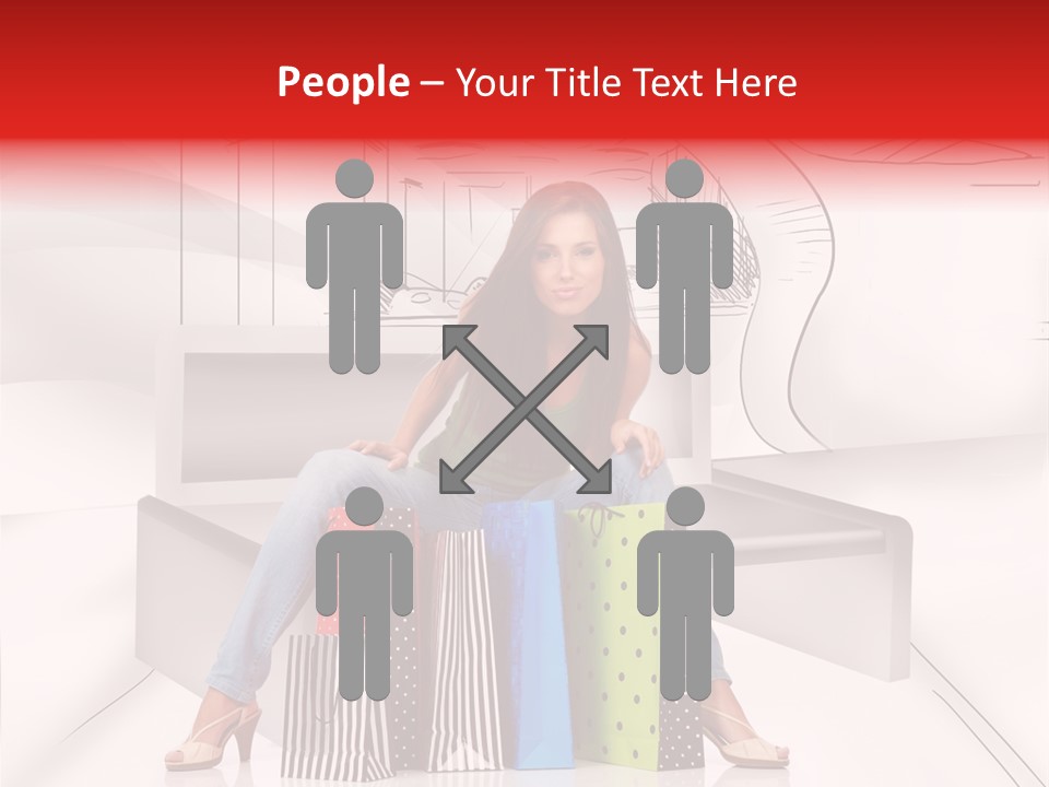 Drawing Center Mall PowerPoint Template