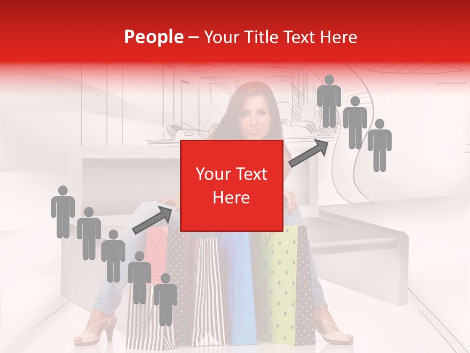 Drawing Center Mall PowerPoint Template