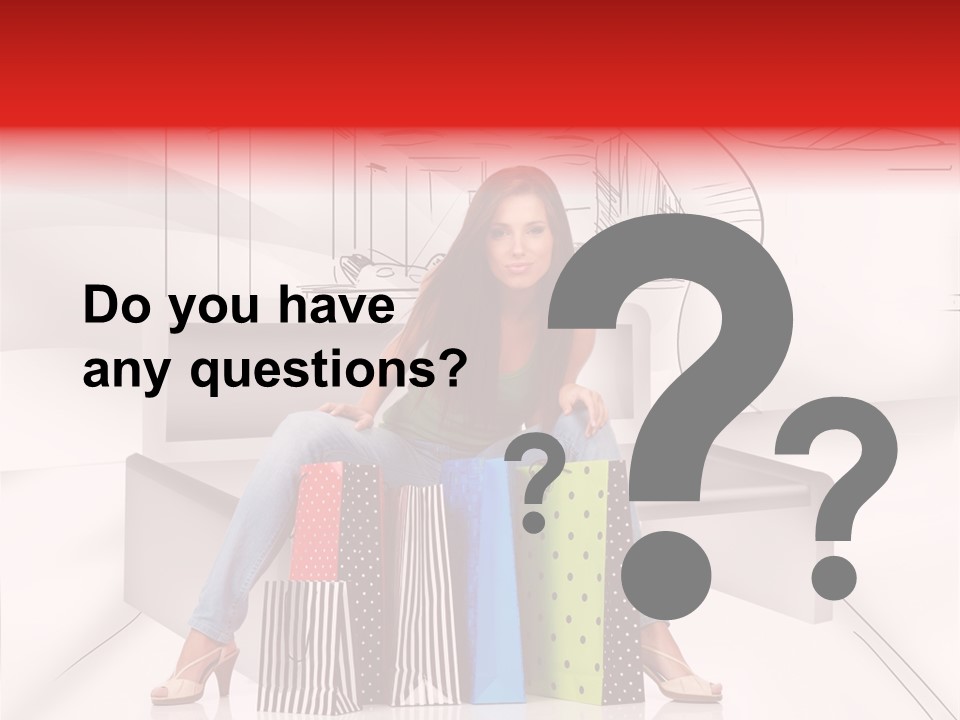 Drawing Center Mall PowerPoint Template