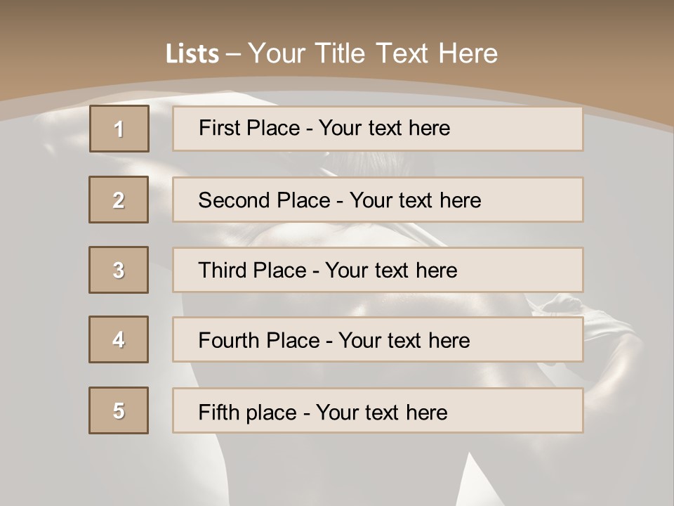 Portrait Lifestyle Model PowerPoint Template