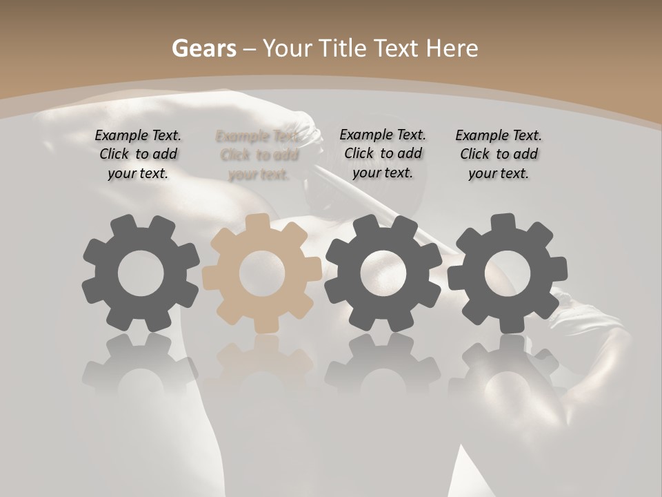 Portrait Lifestyle Model PowerPoint Template