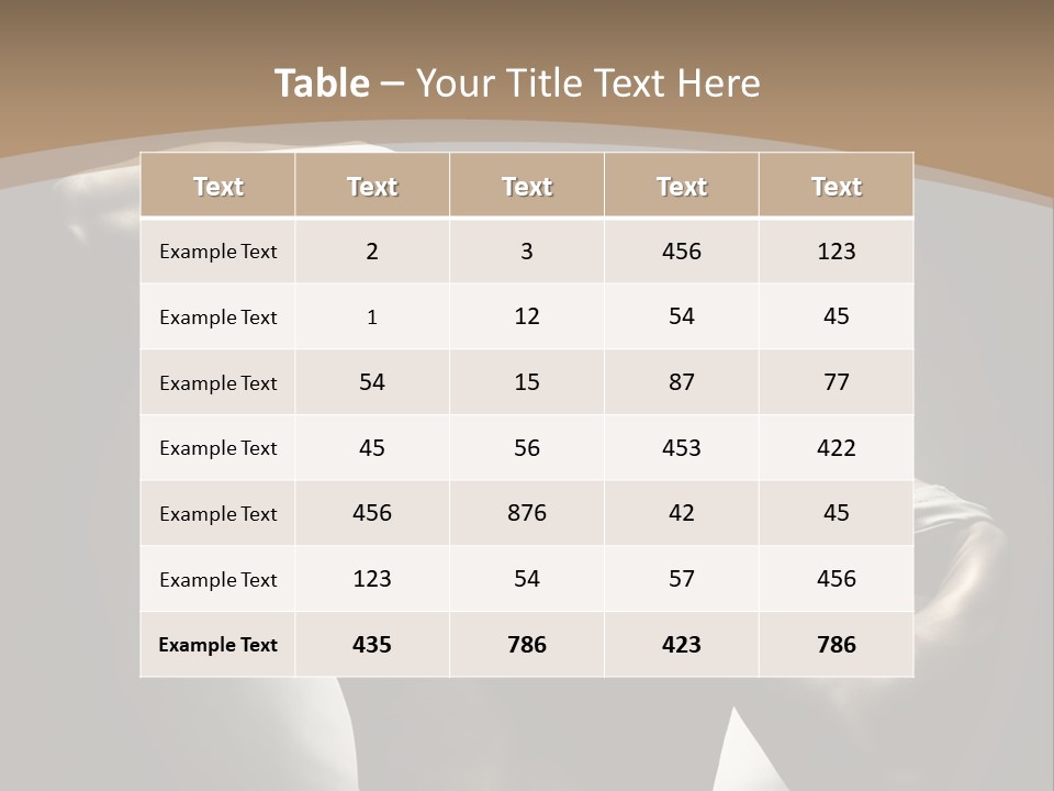 Portrait Lifestyle Model PowerPoint Template