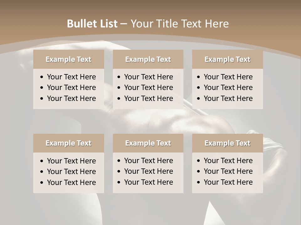 Portrait Lifestyle Model PowerPoint Template