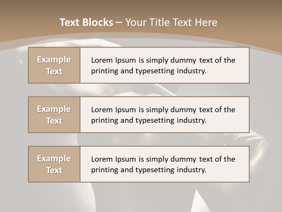 Portrait Lifestyle Model PowerPoint Template