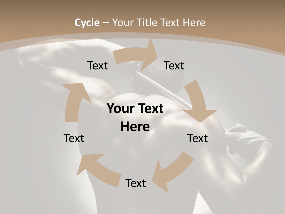 Portrait Lifestyle Model PowerPoint Template