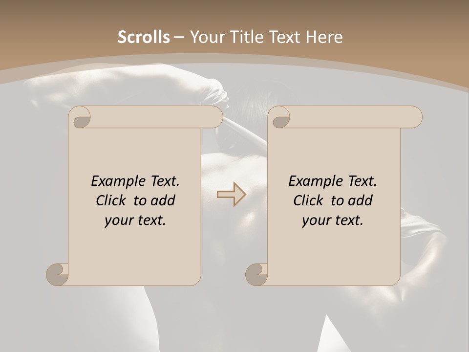 Portrait Lifestyle Model PowerPoint Template