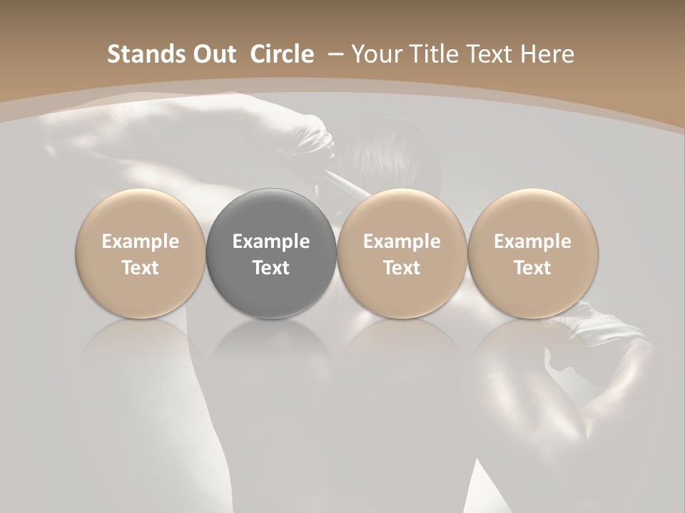 Portrait Lifestyle Model PowerPoint Template