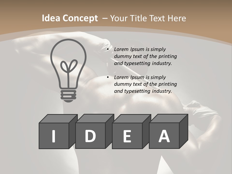 Portrait Lifestyle Model PowerPoint Template