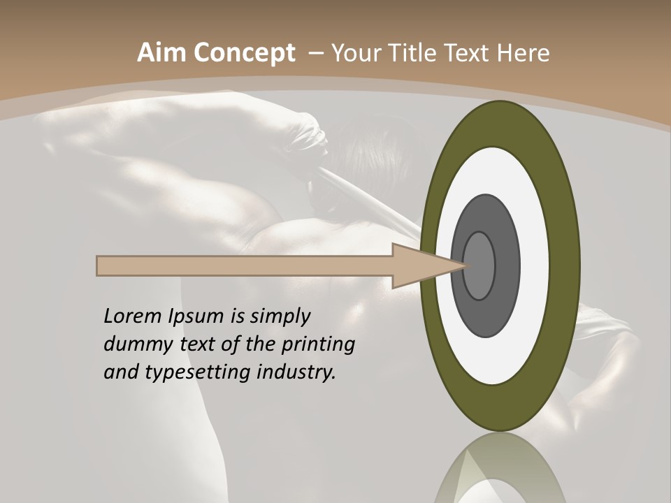 Portrait Lifestyle Model PowerPoint Template