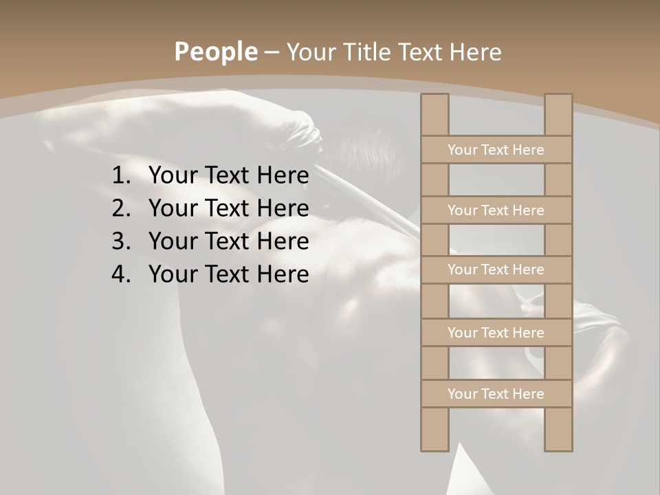 Portrait Lifestyle Model PowerPoint Template
