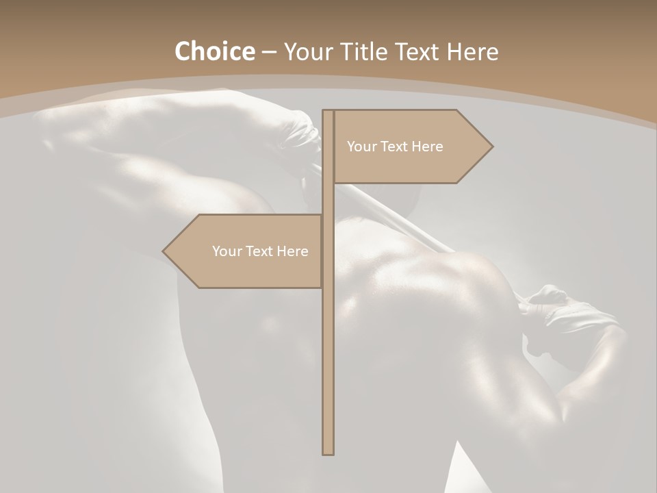 Portrait Lifestyle Model PowerPoint Template