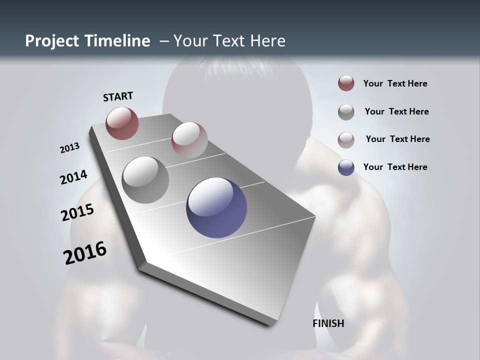 Strength Young Art PowerPoint Template