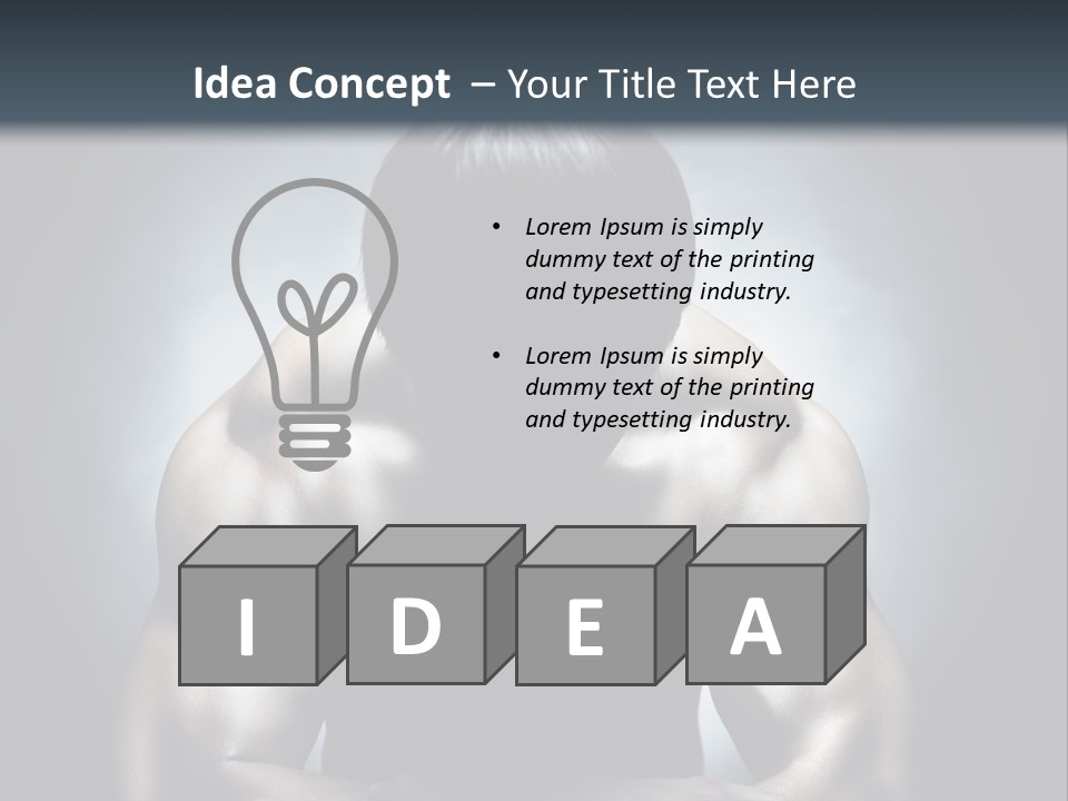 Strength Young Art PowerPoint Template