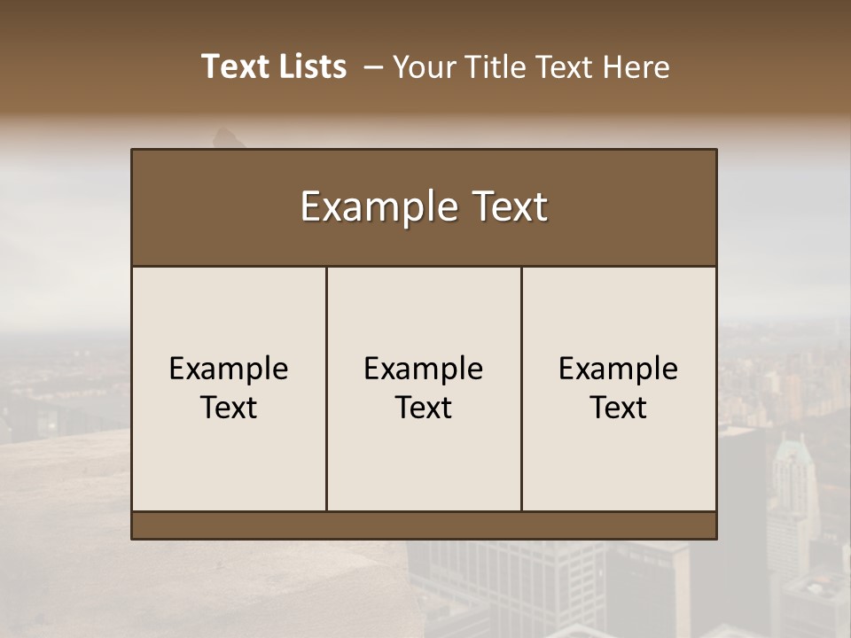 York Outdoor City PowerPoint Template