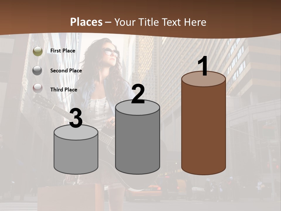 Musician Outdoor Guitar PowerPoint Template