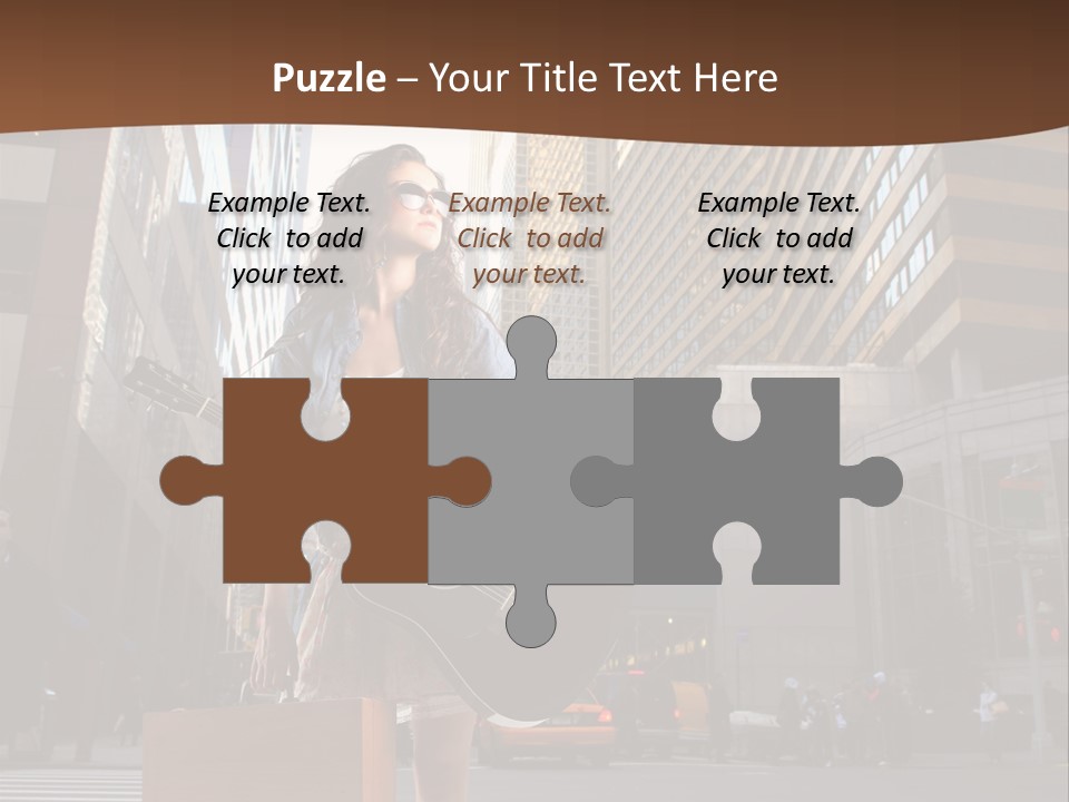 Musician Outdoor Guitar PowerPoint Template