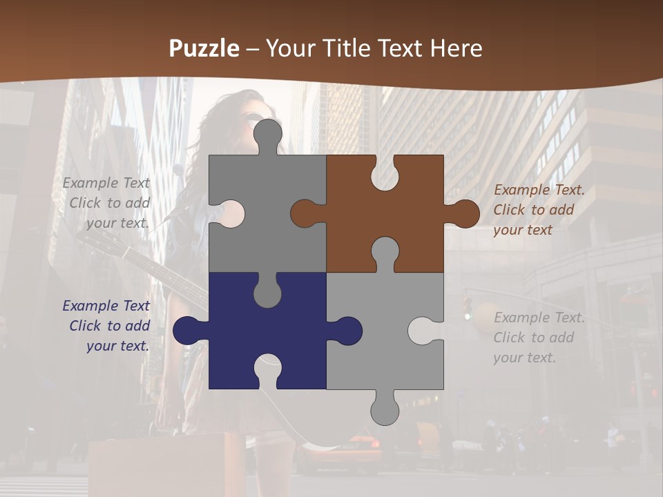 Musician Outdoor Guitar PowerPoint Template