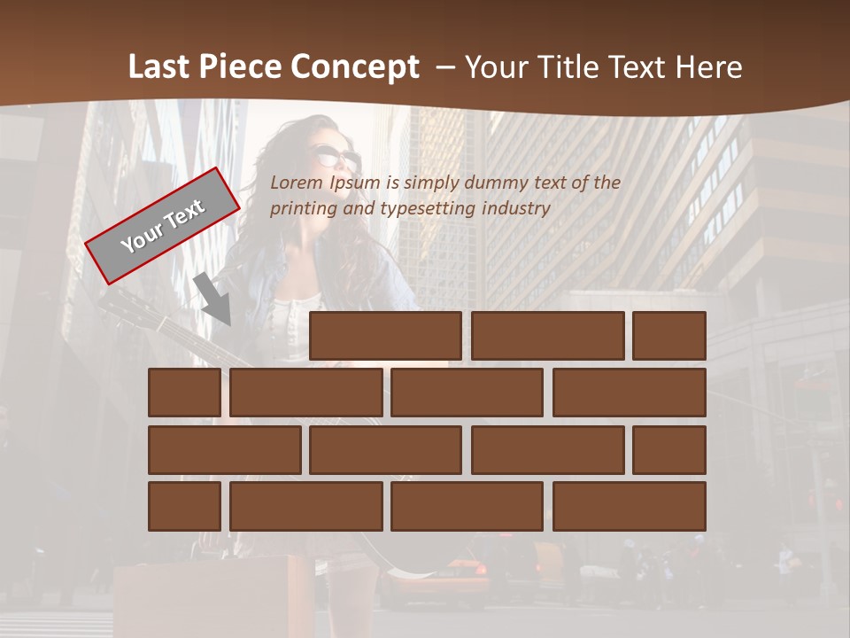 Musician Outdoor Guitar PowerPoint Template