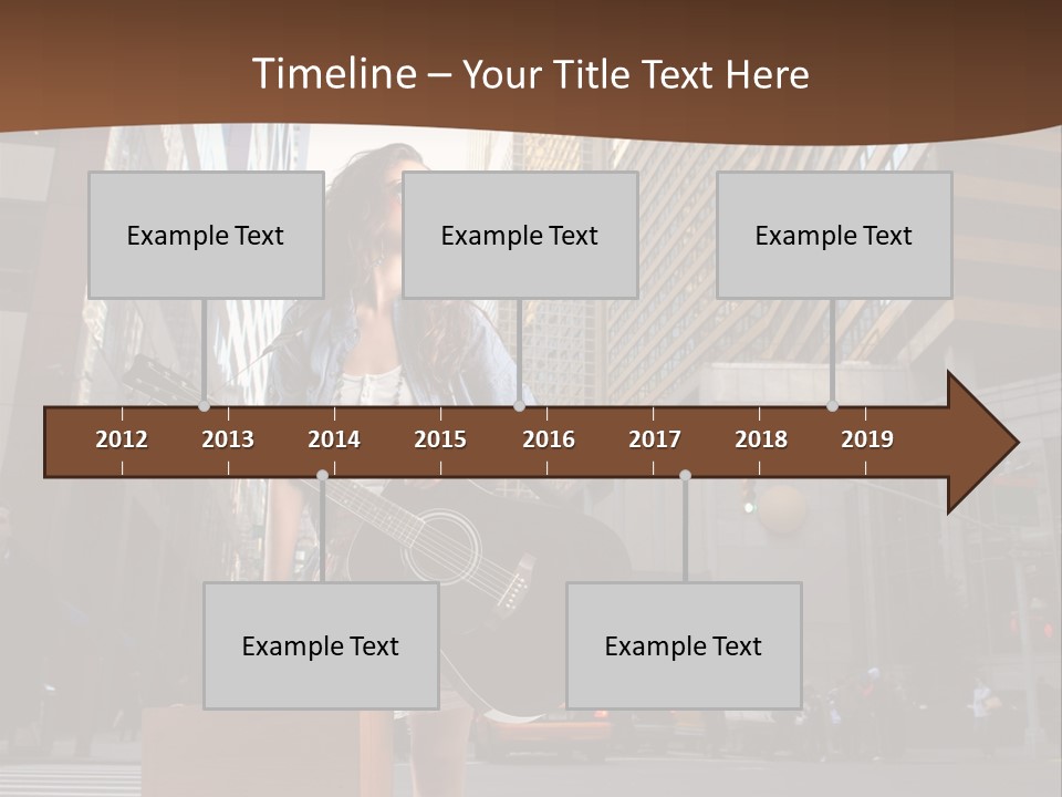 Musician Outdoor Guitar PowerPoint Template
