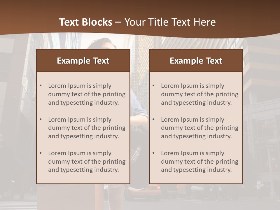 Musician Outdoor Guitar PowerPoint Template