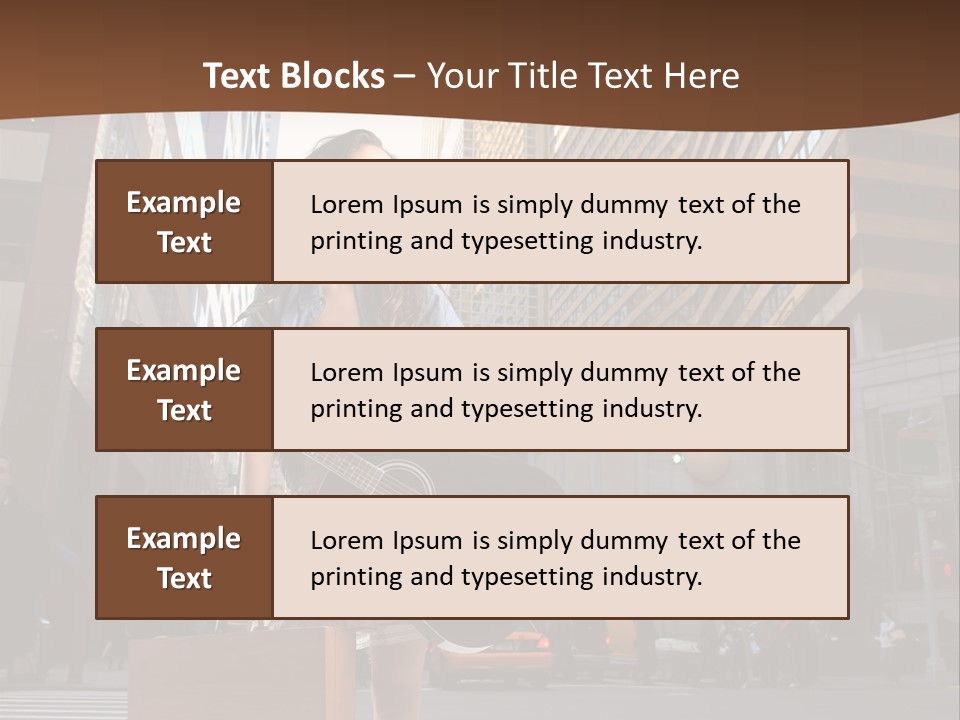 Musician Outdoor Guitar PowerPoint Template