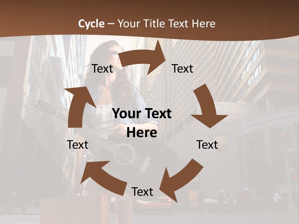 Musician Outdoor Guitar PowerPoint Template
