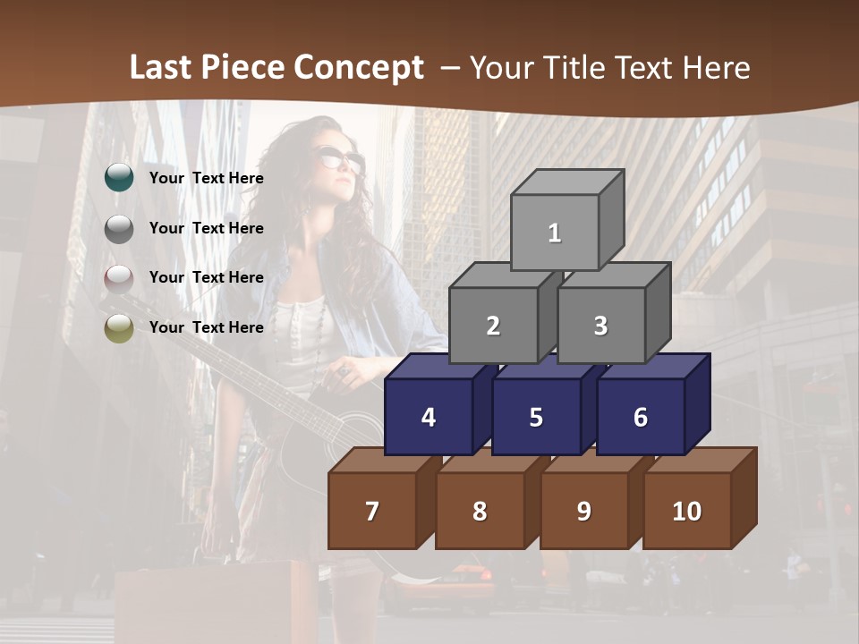 Musician Outdoor Guitar PowerPoint Template