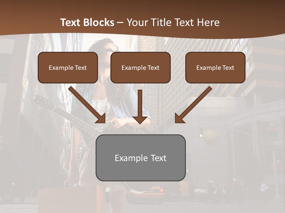 Musician Outdoor Guitar PowerPoint Template