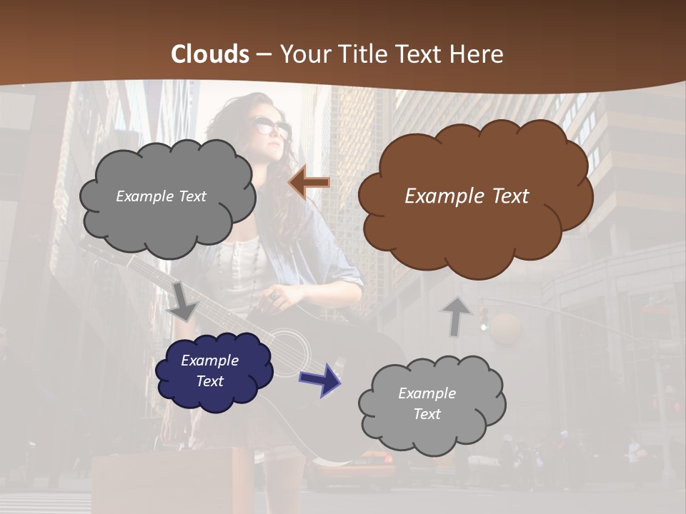 Musician Outdoor Guitar PowerPoint Template