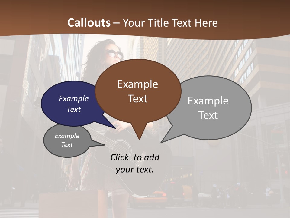 Musician Outdoor Guitar PowerPoint Template