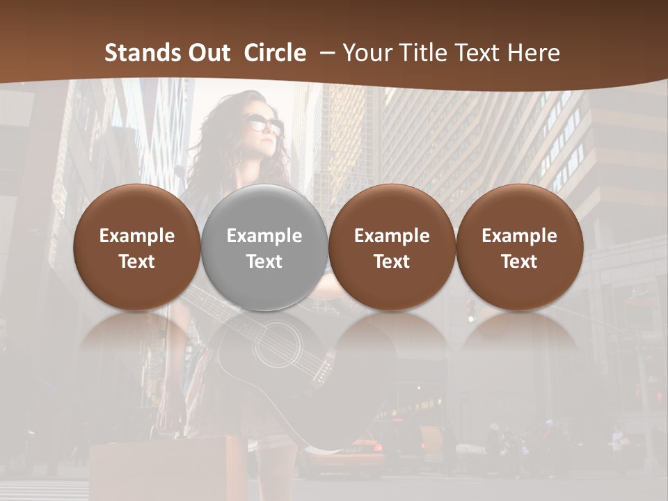 Musician Outdoor Guitar PowerPoint Template