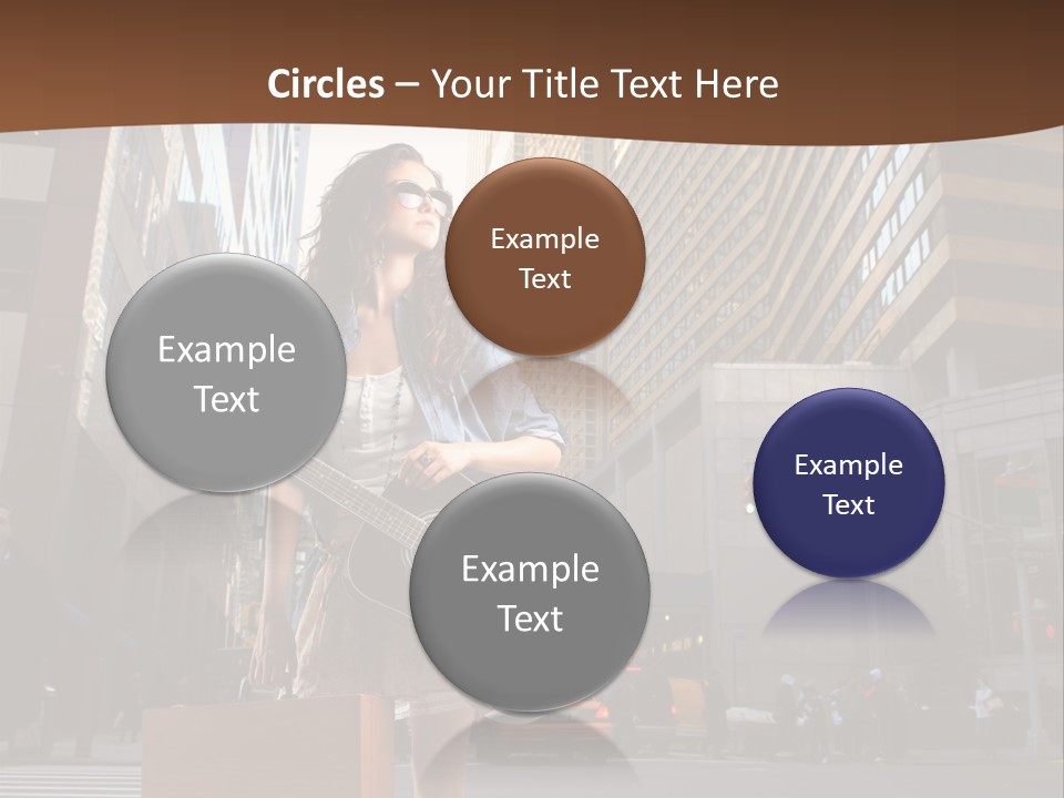 Musician Outdoor Guitar PowerPoint Template