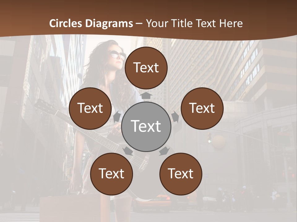 Musician Outdoor Guitar PowerPoint Template