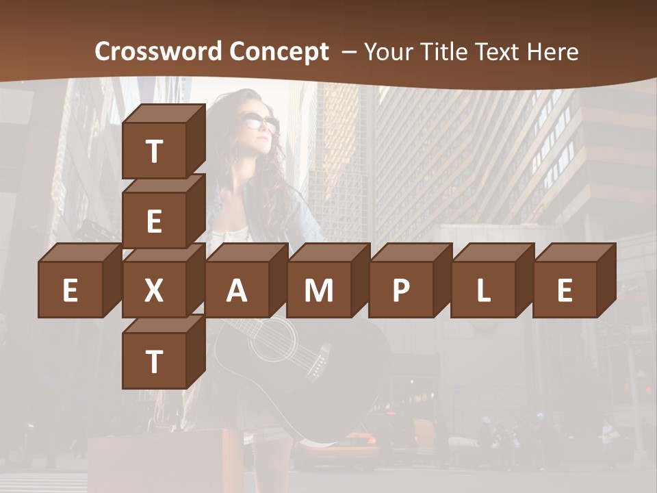 Musician Outdoor Guitar PowerPoint Template