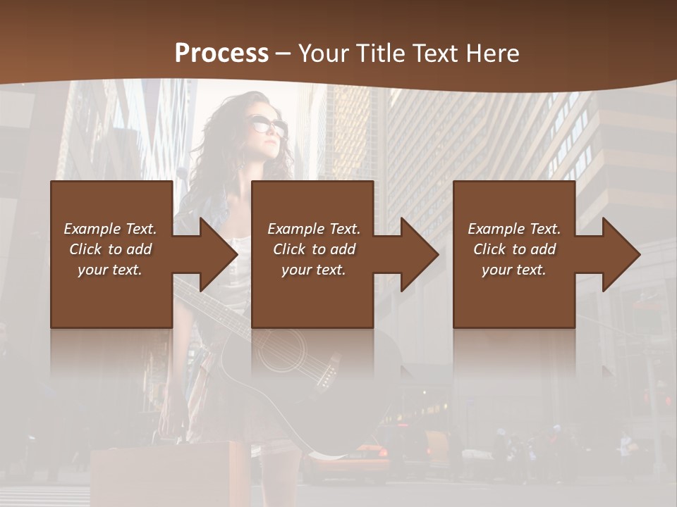 Musician Outdoor Guitar PowerPoint Template