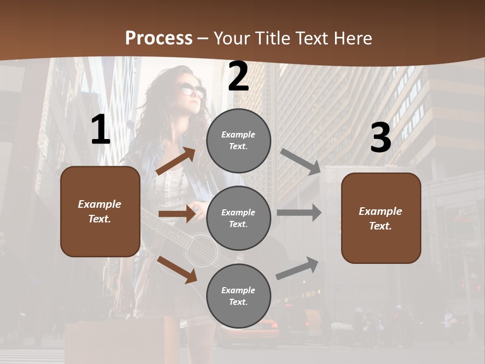 Musician Outdoor Guitar PowerPoint Template