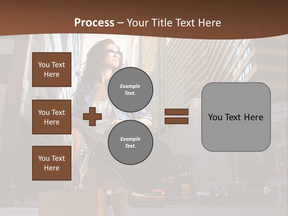Musician Outdoor Guitar PowerPoint Template