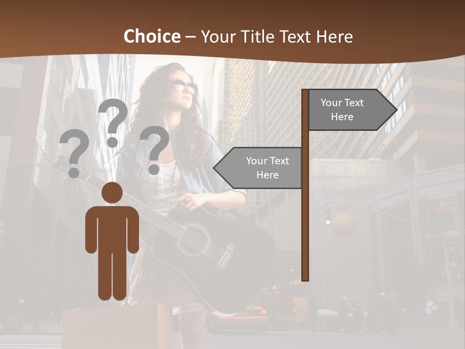 Musician Outdoor Guitar PowerPoint Template